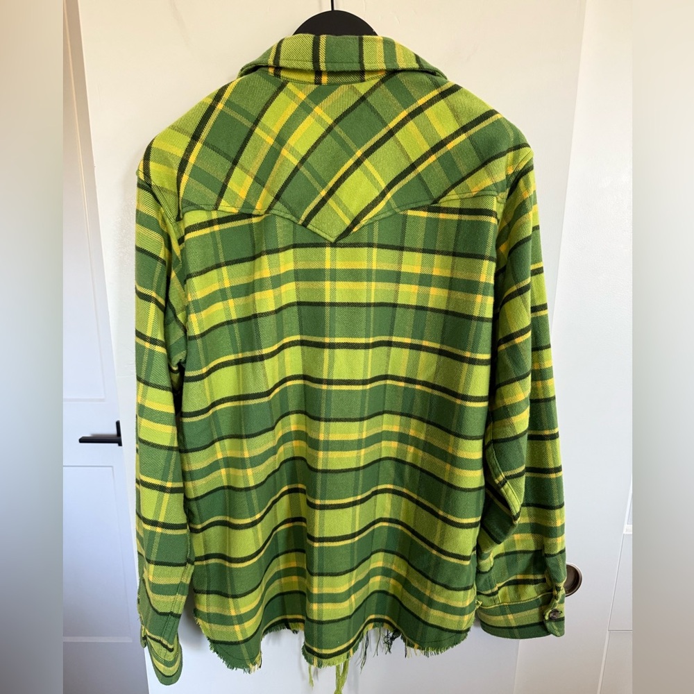NWT Aviator Nation Plaid Flannel Western Shirt Size Large Unisex - Picture 4 of 4